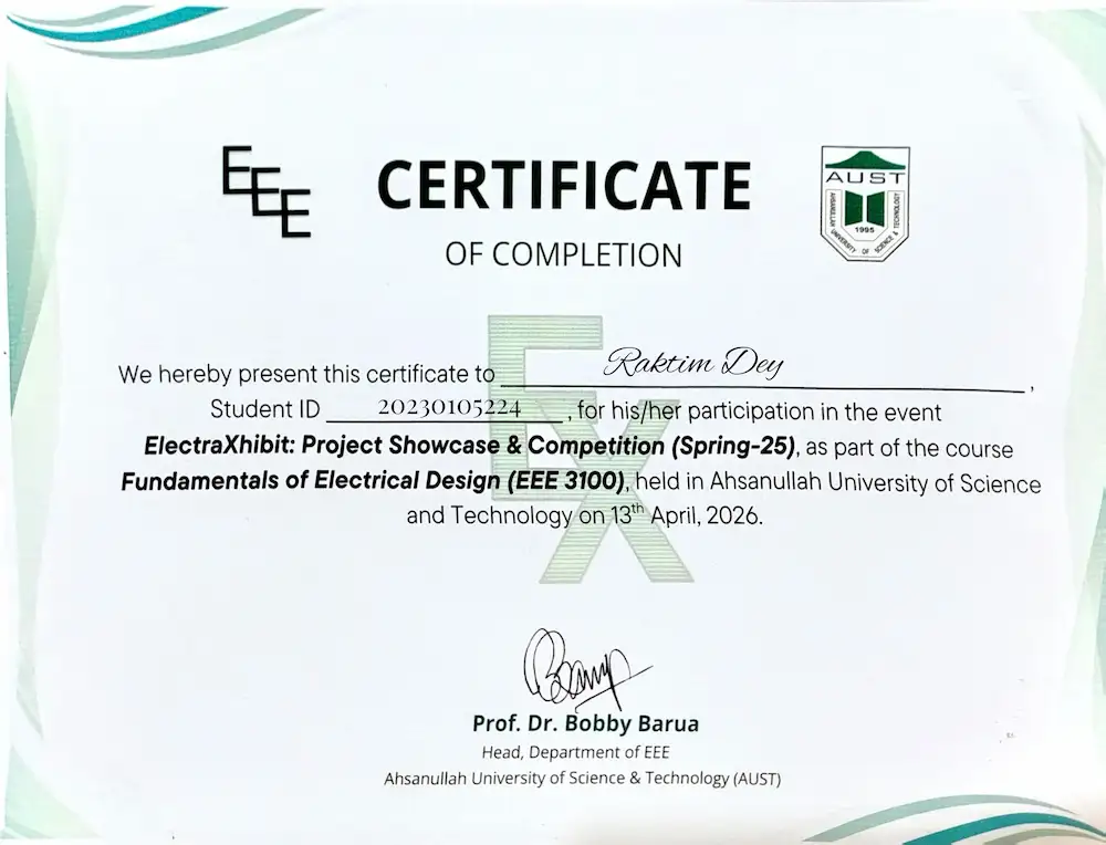 Certificate 3