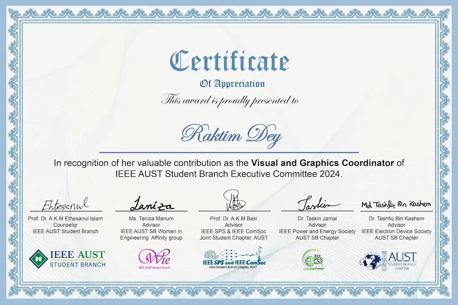 Certificate Design